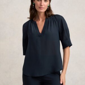 Silk Blouse - Ink